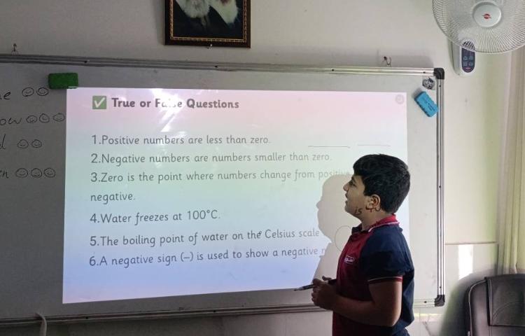 انجام تمرینات ریاضی در زنگ ریاضی به زبان انگلیسی