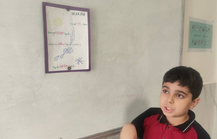 انجام تمرینات مربوط به حالات ماده در زنگ علوم 3