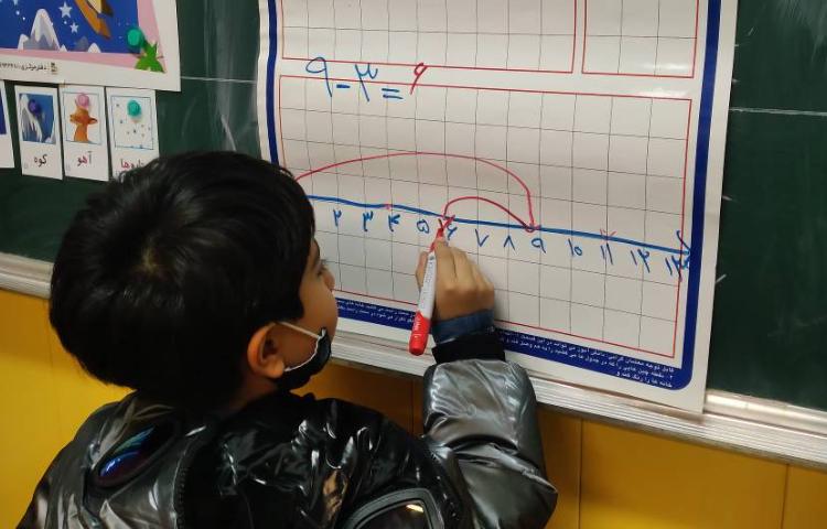 :انجام جمع و تفریق روی محور توسط دانش آموزان 3