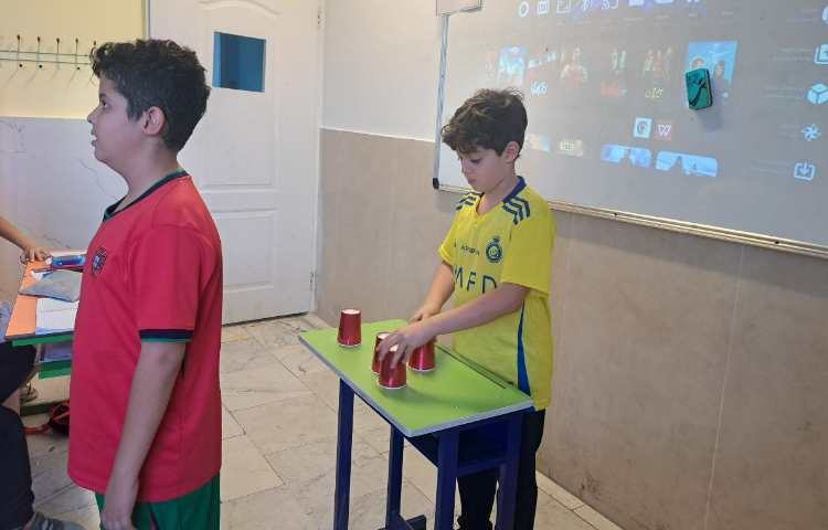 انجام فعالیت find the ball برای ارزیابی کلاسی 2