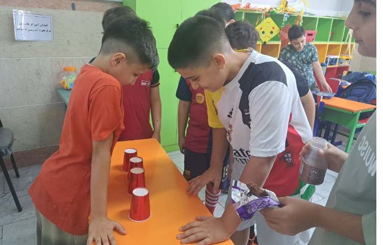 انجام فعالیت find the ball برای ارزیابی کلاسی 2