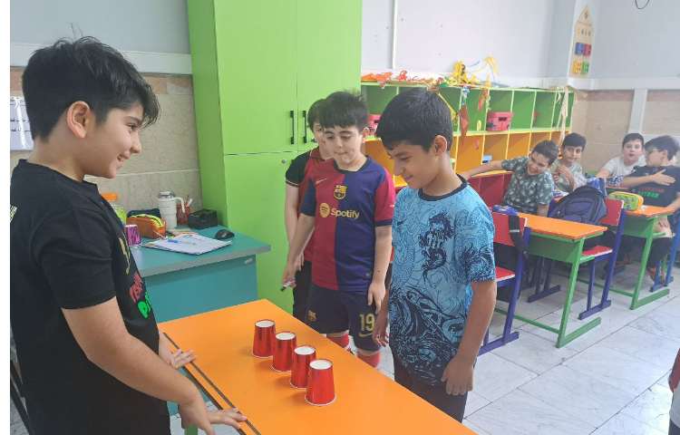 انجام فعالیت find the ball برای ارزیابی کلاسی 3