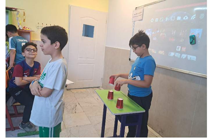 انجام فعالیت find the ball برای ارزیابی کلاسی 4