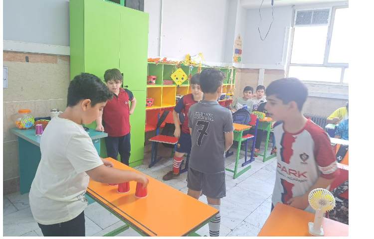 انجام فعالیت find the ball برای ارزیابی کلاسی 4