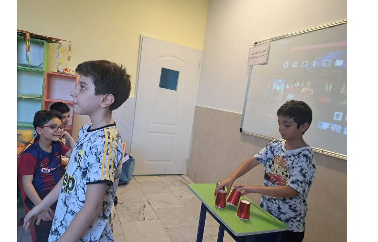 انجام فعالیت find the ball برای ارزیابی کلاسی 6