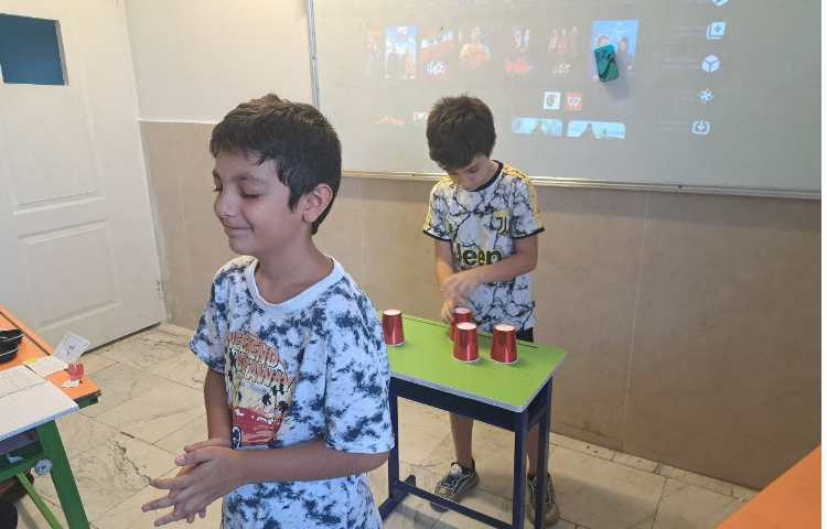 انجام فعالیت find the ball برای ارزیابی کلاسی 7