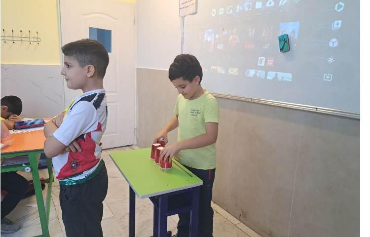 انجام فعالیت find the ball برای ارزیابی کلاسی