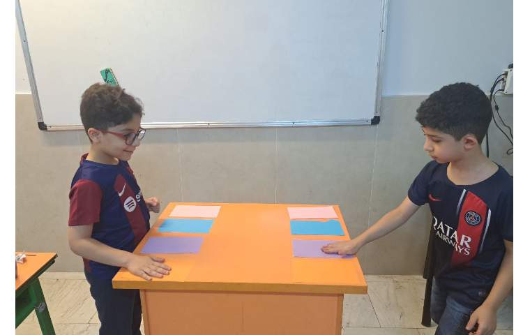 انجام فعالیت don't touch the color برای مرور مطالب 1