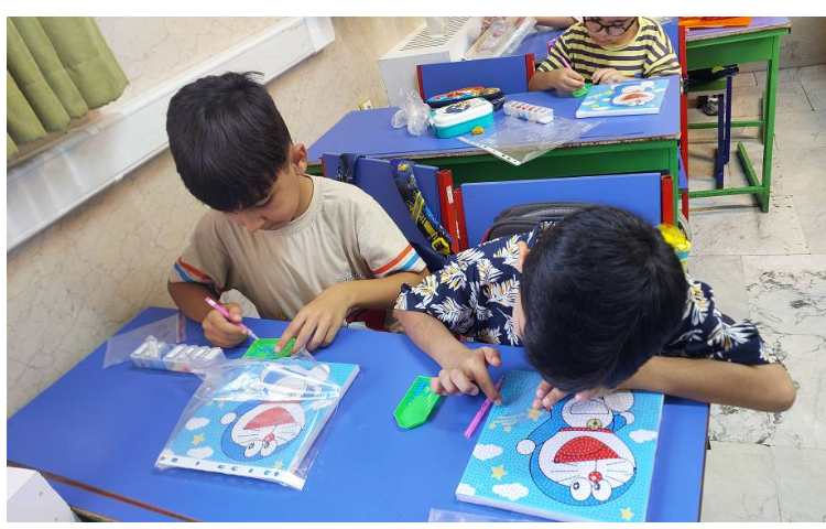 انجام فعالیت تابلو الماسی 1