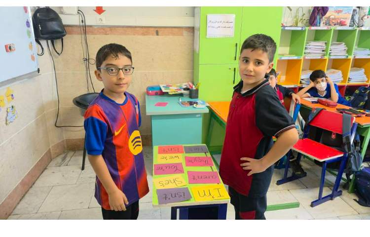 انجام فعالیت مربوط به شکل‌کوتاه کلمات 1