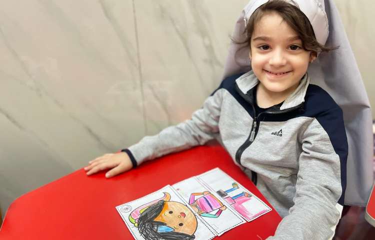 انجام فعالیت مربوط به Parts of body 1