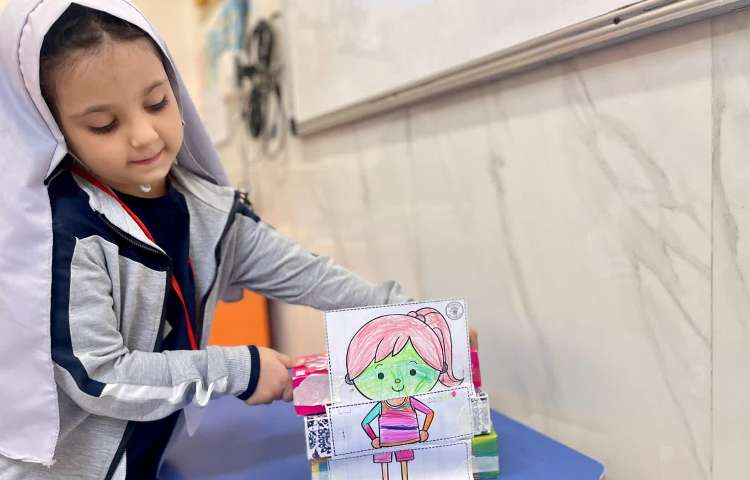 انجام فعالیت مربوط به Parts of body 3