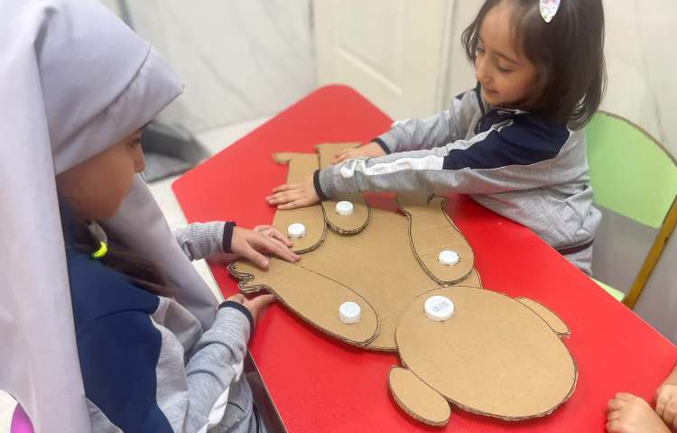 انجام فعالیت مربوط به Parts of body 3