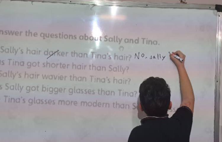 انجام فعالیت مربوط ب گرامر