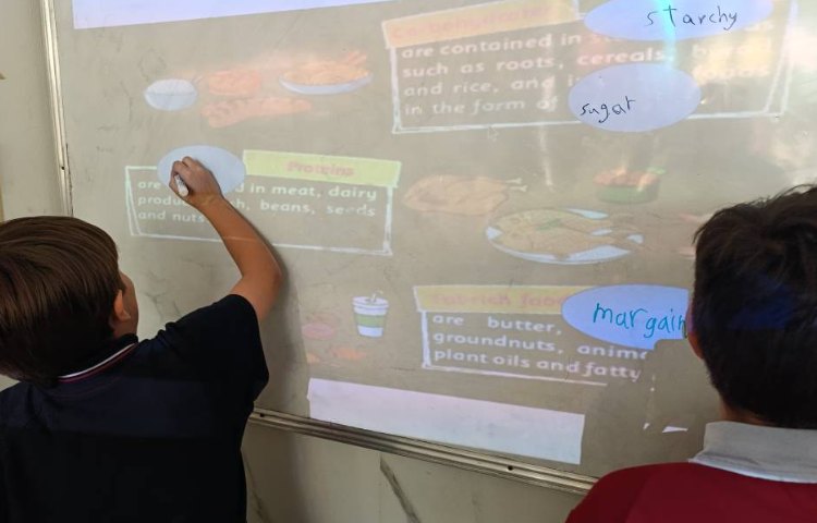 انجام فعالیت‌های کتاب و ارائه‌ی دانش‌آموزان در زنگ Science 4