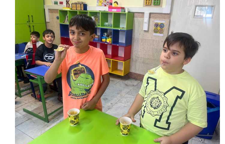 انجام فعالیت put the pasta 1