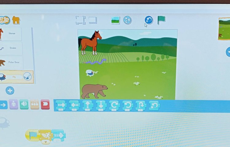 انجام پروژه شماره دو اسکرچ جونیور مسابقه حیوانات 1