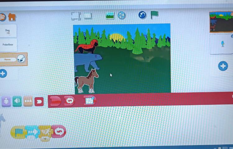 انجام پروژه شماره دو اسکرچ جونیور مسابقه حیوانات