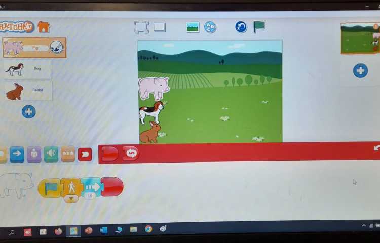 انجام پروژه شماره دو اسکرچ جونیور 2