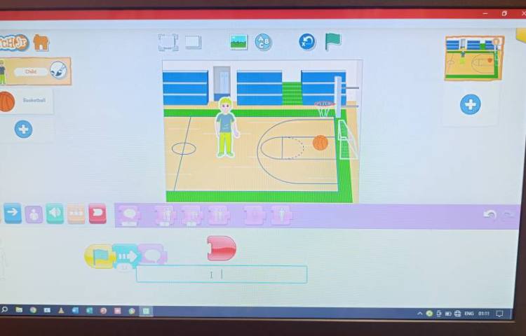 انجام پروژه شماره شش اسکرچ جونیور بازی بسکتبال 1