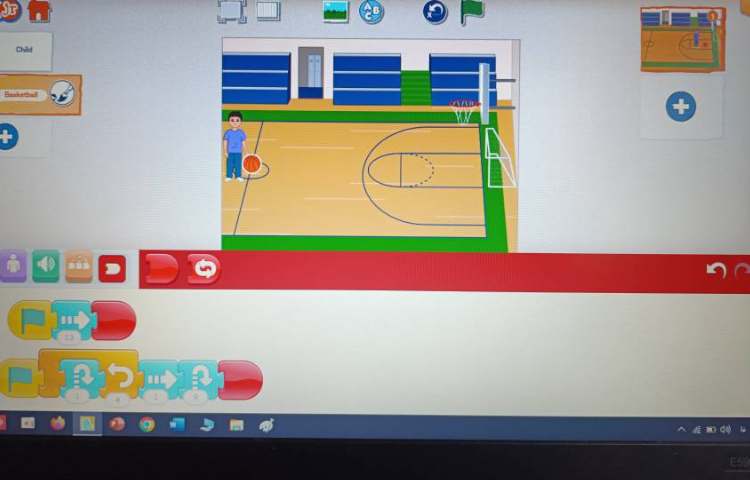 انجام پروژه شماره شش اسکرچ جونیور بازی بسکتبال 3