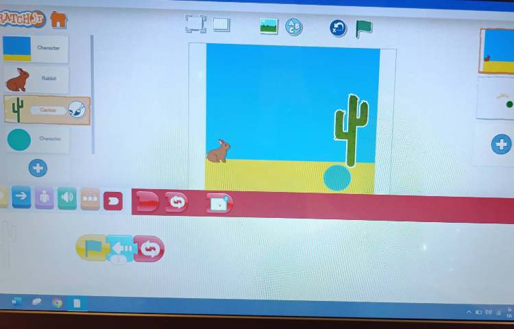 انجام پروژه شماره نه اسکرچ جونیور بازی پرش 2