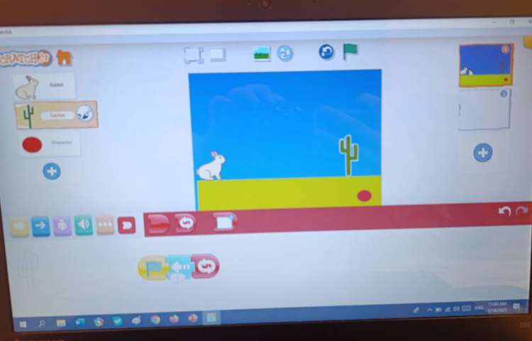 انجام پروژه شماره نه اسکرچ جونیور بازی پرش 5