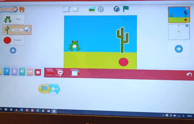 انجام پروژه شماره نه اسکرچ جونیور بازی پرش 6