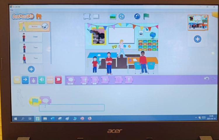 انجام پروژه شماره نه اسکرچ جونیور معرفی دانش آموزان 1