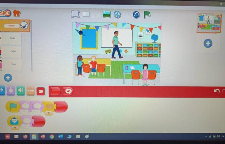 انجام پروژه شماره نه اسکرچ جونیور معرفی دانش آموزان 3