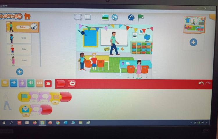 انجام پروژه شماره نه اسکرچ جونیور معرفی دانش آموزان 3