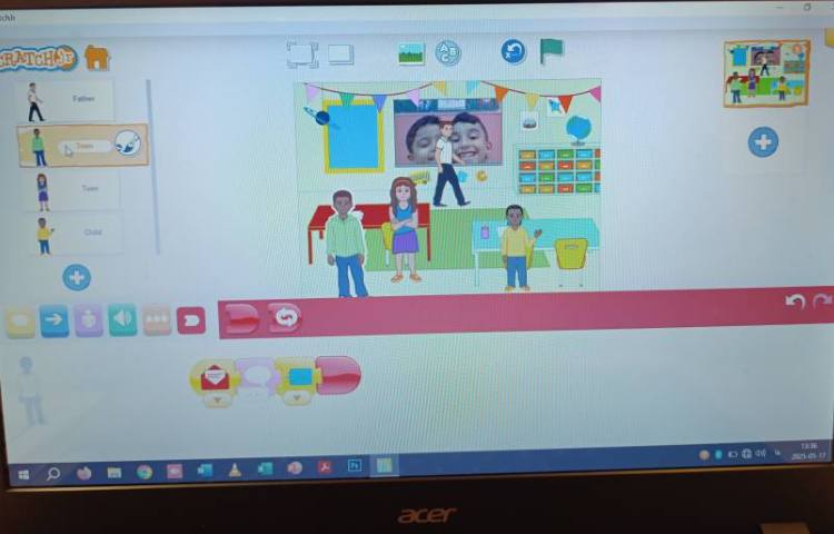 انجام پروژه شماره نه اسکرچ جونیور معرفی دانش آموزان 3