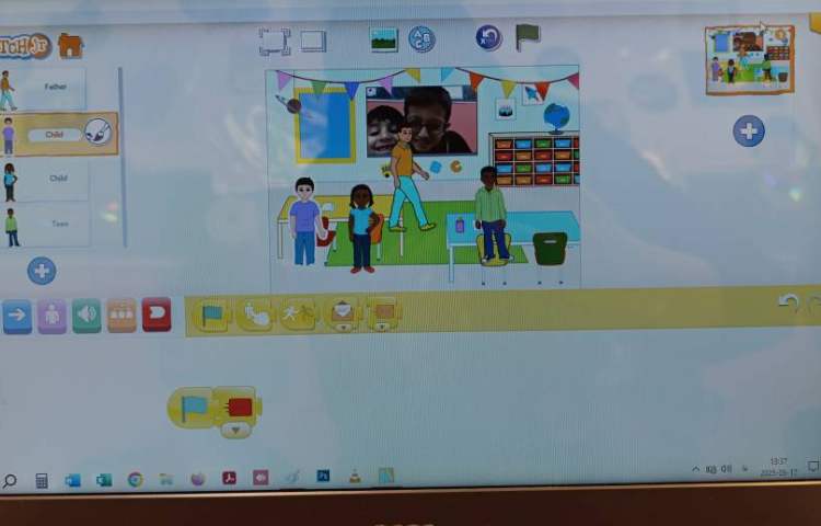 انجام پروژه شماره نه اسکرچ جونیور معرفی دانش آموزان 4