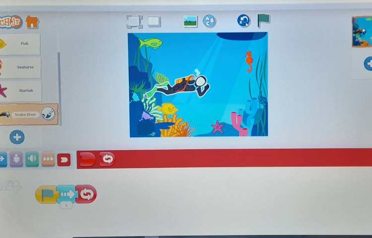 انجام پروژه شماره هشتم و نهم اسکرچ جونیور