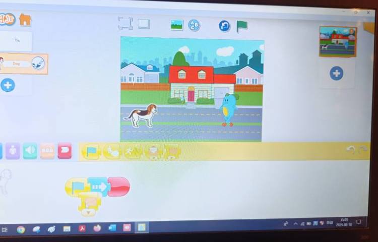 انجام پروژه شماره هشت اسکرچ جونیور سگ سخنگو 1