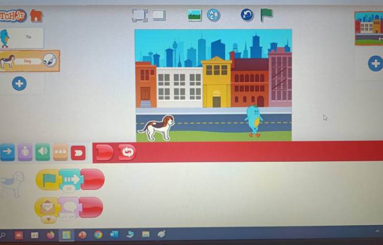 انجام پروژه شماره هشت اسکرچ جونیور سگ سخنگو 3