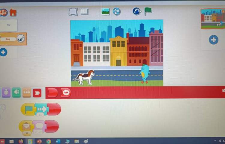 انجام پروژه شماره هشت اسکرچ جونیور سگ سخنگو 3