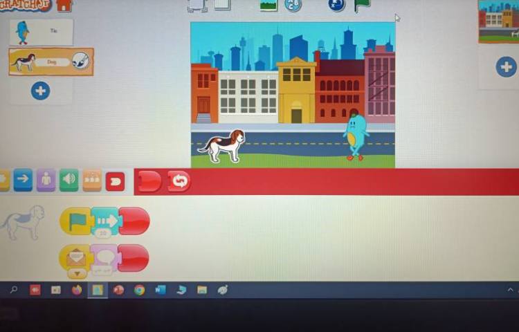 انجام پروژه شماره هشت اسکرچ جونیور سگ سخنگو 3