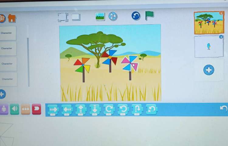 انجام پروژه شماره پنج اسکرچ جونیور باد و فرفره 1