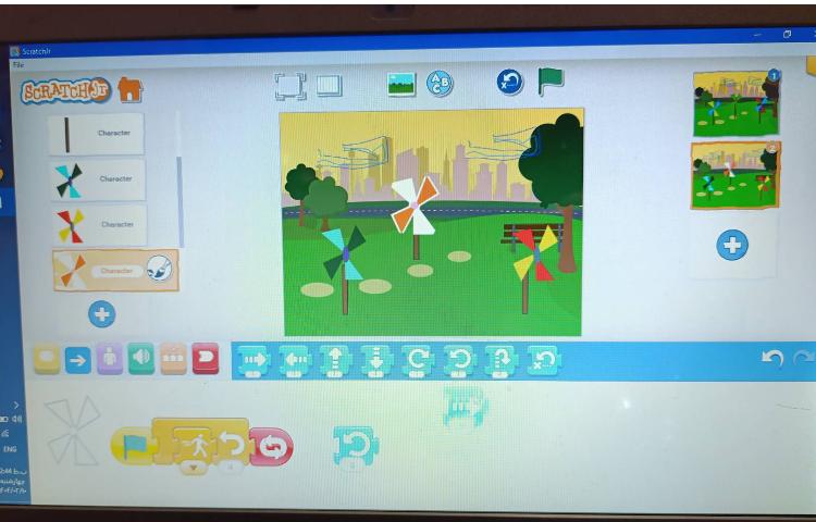 انجام پروژه شماره پنج اسکرچ جونیور باد و فرفره 2