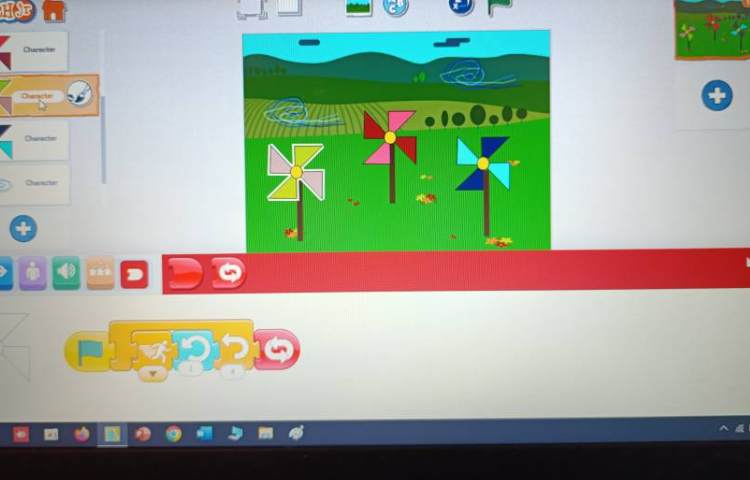 انجام پروژه شماره پنج اسکرچ جونیور باد و فرفره 6