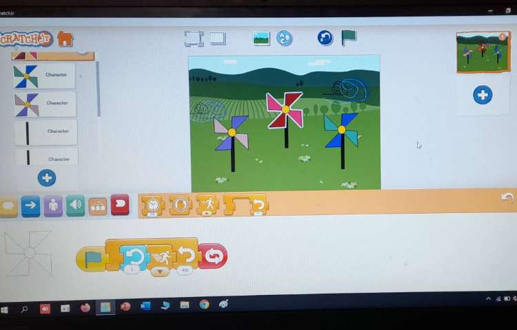 انجام پروژه شماره پنج و شش اسکرچ جونیور