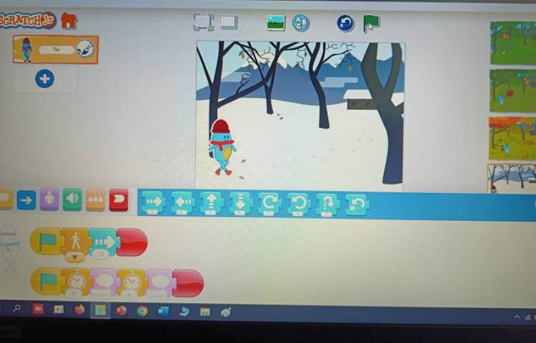 انجام پروژه شماره چهار اسکرچ جونیور چهار فصل 1