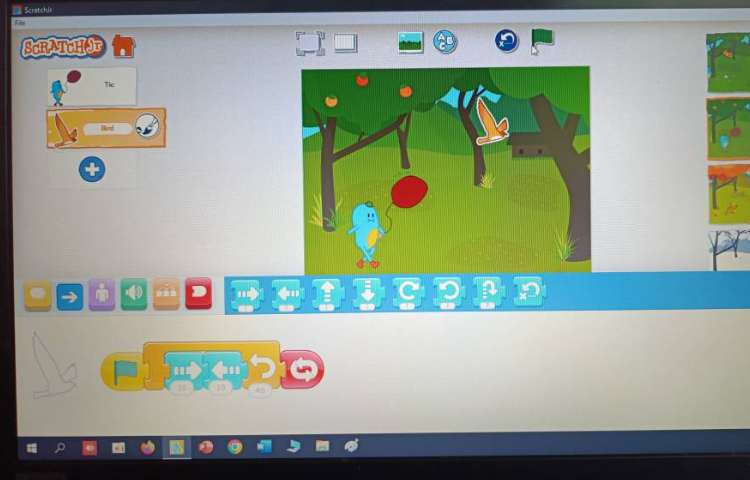 انجام پروژه شماره چهار اسکرچ جونیور چهار فصل 4