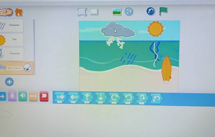 انجام پروژه شماره یک اسکرچ جونیور چرخه آب 3