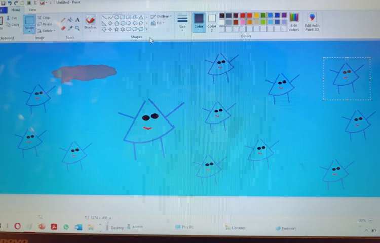 انجام پروژه شماره 3 کتاب رایانه، کشیدن قطره باران 3