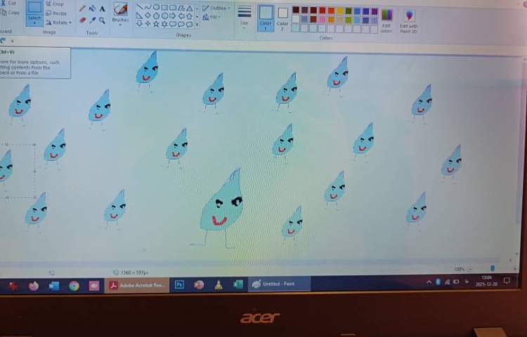 انجام پروژه شماره 3 کتاب رایانه، کشیدن قطره باران 5