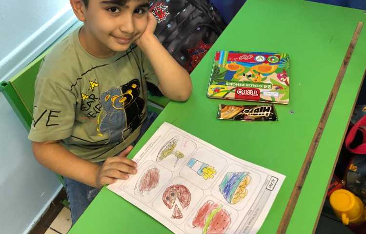 انجام کاربرگ با موضوع غذاها به زبان انگلیسی 1