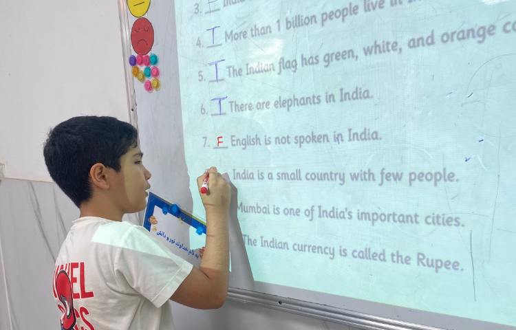 انجام کاربرگ مربوط متن India 3