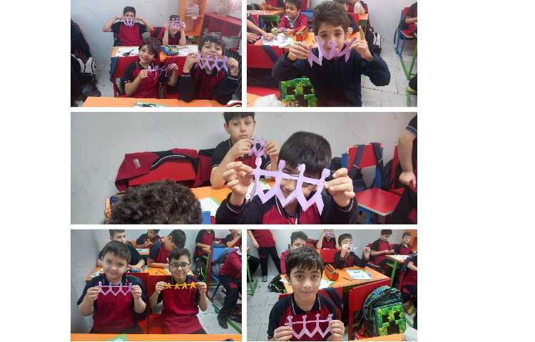 انجام کاردستی تقارن مربوط به کتاب ریاضی 1